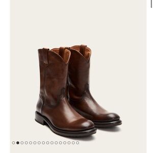 Frye DUKE ROPER Brown Leather Boots